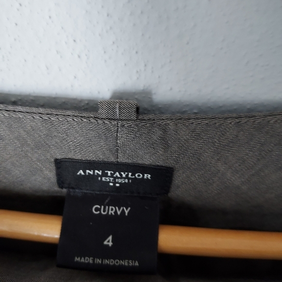 Ann Taylor Suit Taupe. Blazer size 2, trousers size 4 curvy. - Picture 6 of 6